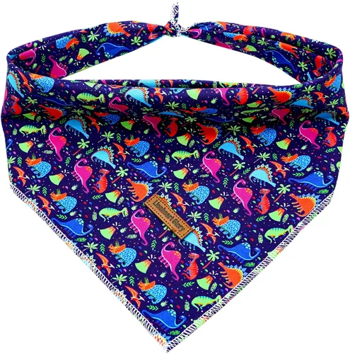 Miniatura 33 de Lionheart Glory Bandana para perro, bufanda azul para perro, estampado de cerveza, ajustable para perros pequeños a grandes