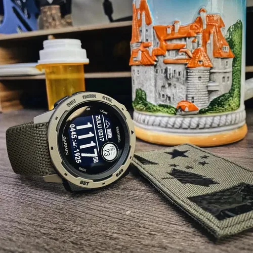 Miniatura 3 de Paquete de 3 bandas elásticas de nailon compatibles con Garmin Instinct 2 Solar/Instinct 3 de 1.772 pulgadas, 0.872 pulgadas, pulsera deportiva