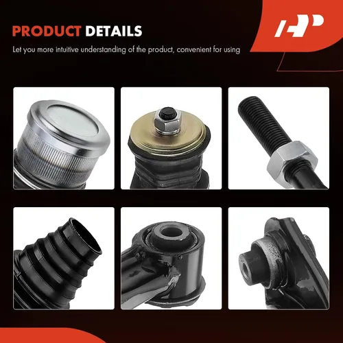 Miniatura 9 de A-Premium Kit de suspensión delantera, brazo de control superior inferior, rótula inferior, extremo de barra de acoplamiento exterior interior, bota