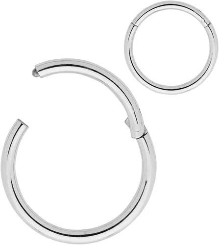Miniatura 23 de 365 Sleepers - Piercing para el cuerpo de acero quirúrgico 316L, 20G, 18G, 16G, 14G, 12G, 10G, 8G, 6G, con sección abisagrado, se vende por unidad