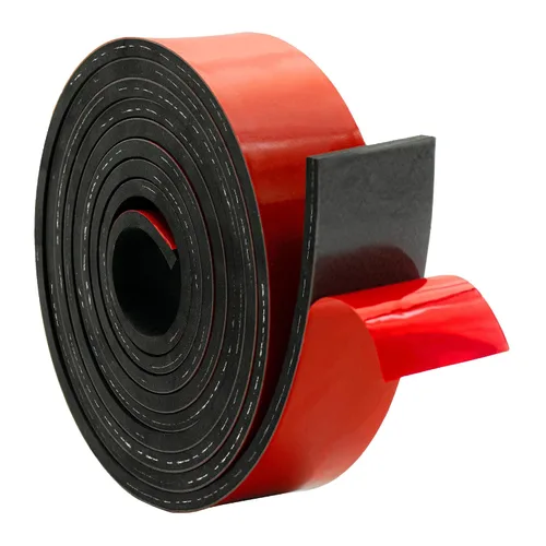 Miniatura 14 de DOBTIM Tiras de goma de neopreno adhesivas de goma sólida de 1/16 (.062)" de grosor X 2" de ancho X 10' de largo, hoja de goma autoadhesiva