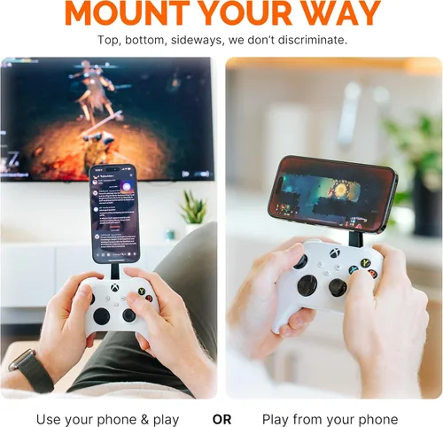 Miniatura 6 de Mechanism Phone Mount Controller Bundle for Xbox Series X/S Wireless Use our Xbox Controller Mount for any Iphone or Android Easily Adjust to