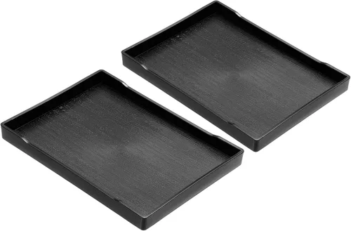 Miniatura 6 de PATIKIL Bandeja de comida rápida de 8 x 6, paquete de 2 bandejas rectangulares reutilizables reciclables multiusos para restaurante, cocina en casa