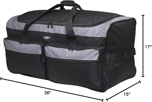 Miniatura 8 de Travelers Club 36" Asgard Bolsa de lona con ruedas de 3 ruedas