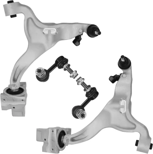Miniatura 32 de Detroit Axle - Brazos de control superiores traseros para Chrysler 300 Dodge Challenger Charger Magnum, reemplazo del conjunto de brazos de control