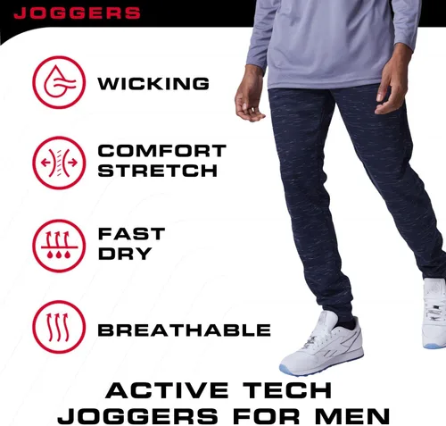 Miniatura 6 de Ultra Performance 3 Pack Mens Joggers Mens Athletic Sweatpants with Pockets for Men, Small - 3X