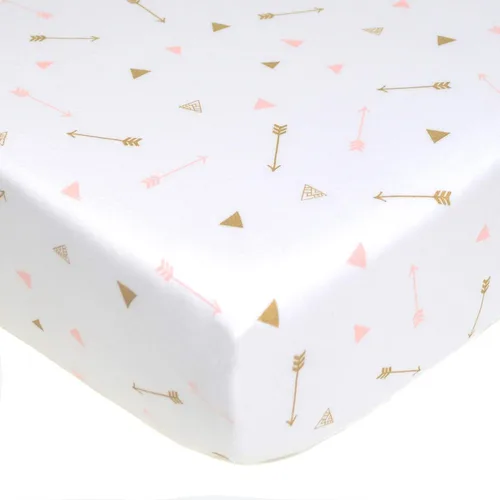Miniatura 25 de American Baby Company - Sábana bajera ajustable de tejido de punto suave y transpirable 100% algodón, sábanas de practicuna, Área de juego portable