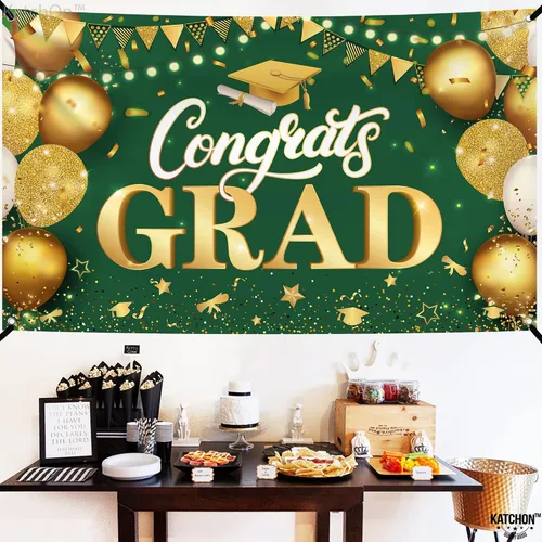 Miniatura 8 de KatchOn, Xtralarge - Cartel de graduación para patio, decoraciones de graduación 2026-120 x 20 pulgadas, pancarta de felicitación para graduación al