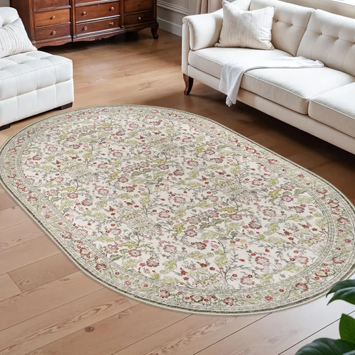 Miniatura 36 de Alfombras de área 9x12 para sala de estar: Alfombra oriental lavable de 108 pies cuadrados para dormitorio - Alfombra de pelo bajo ultra delgada