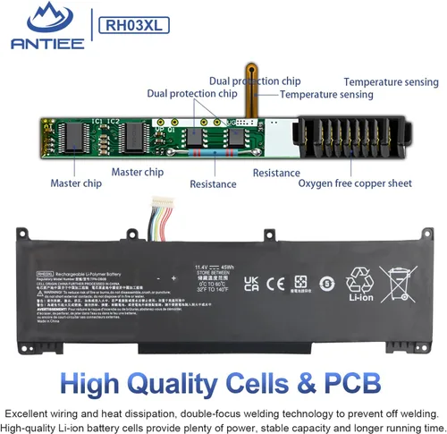 Miniatura 4 de ANTIEE RH03XL - Batería para portátil HP ProBook 630 640 650 430 440 445 450 G8 G9 G10 EliteBook 645 650 655 G9 G10 Series RHO3XL M02027-005 M011