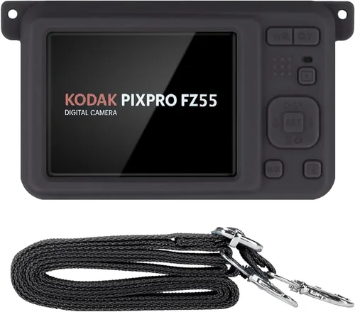 Miniatura 10 de Funda de silicona para cámara digital Kodak PIXPRO Friendly Zoom FZ45 16MP (funda negra)