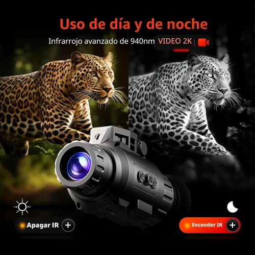 Miniatura 4 de GOYOJO GNG2K Monocular de visión nocturna – 2K / 60Hz Actualizar gafas digitales de visión nocturna, montaje en casco, NVG infrarrojo sigiloso