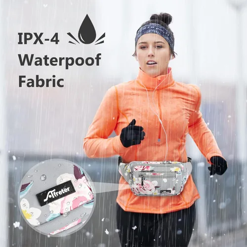 Miniatura 6 de Riñonera para hombres y mujeres, con correa ajustable para entrenamiento al aire libre, viajes, casual, correr, senderismo, ciclismo