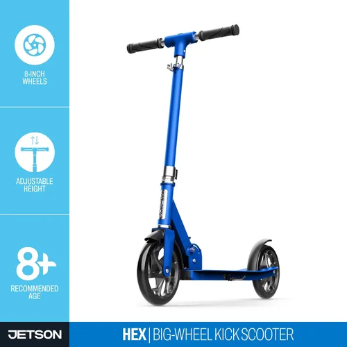Miniatura 2 de Jetson Jupiter - Patinete Jumbo de 2 ruedas, cubierta ancha resistente, manillar de altura ajustable, freno trasero, mecanismo de fácil plegado