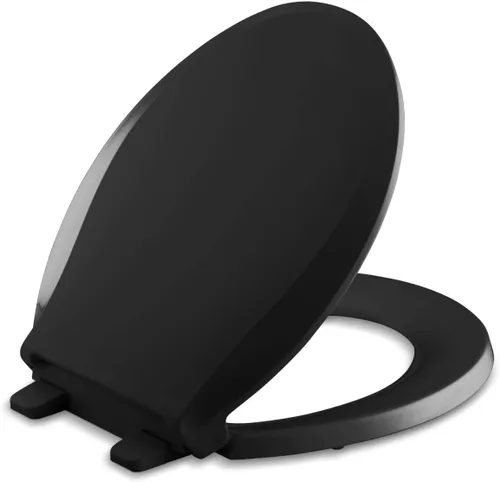 Miniatura 28 de KOHLER 4636-RL-0 Cachet ReadyLatch - Asiento de inodoro alargado con cierre lento, asiento de inodoro de cierre suave con tapa silenciosa, topes