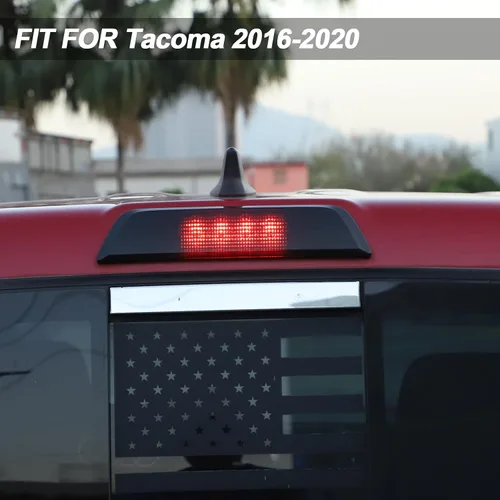 Miniatura 7 de Tercera luz de freno tercera luz central de alta posición luz de freno cubierta de carcasa ennegrecida para Toyota Tacoma 2016 2017 2018 2019 2020
