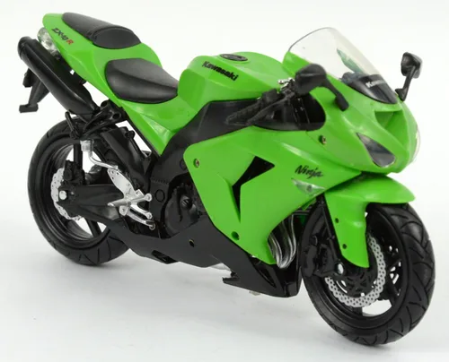 Miniatura 2 de New-Ray 1:12 Motocicleta 2006 Kawasaki Zx-10R- Moto deportiva, Verde