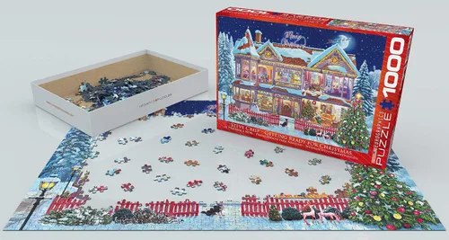 Miniatura 3 de EuroGraphics Preparándose para el rompecabezas de Navidad (1000 piezas) (6000-0973)