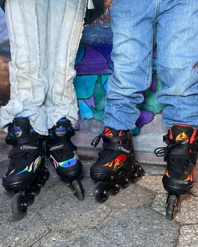 Miniatura 4 de Nattork Patines en línea ajustables para niños y adultos, para interiores y exteriores, con 8 ruedas iluminadas para niños y niñas de 4 a 16 años