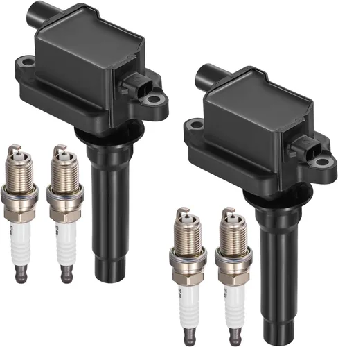 Miniatura 31 de BDFHYK Bobinas de encendido UF611 y bujía iridio XP6203 compatible con Hyundai Equus Genesis Sonata Tucson Kia Borrego K900 Optima Sorento V8 l4