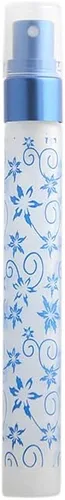 Miniatura 7 de Juego de 6 botellas de spray de perfume de vidrio de viaje vacías con estampado de flores mate de 0.3 fl oz