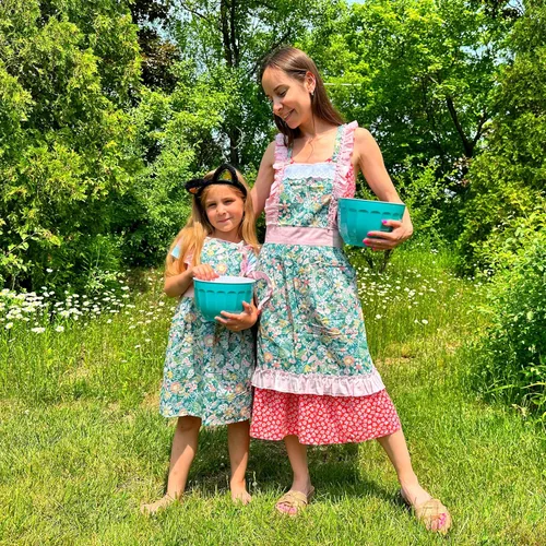 Miniatura 6 de CRB Fashion Delantal infantil para cocinar y hornear Para niños pequeños, niñas, preciosos delantales de chef de cocina