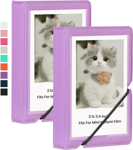 Miniatura 9 de Álbum de fotos mini Lifting con 28 bolsillos para fotos de 2x3 pulgadas, compatible con Fujifilm Instax Mini 7s 8 9 11 25 26 40 50s 90 Evo Z2300