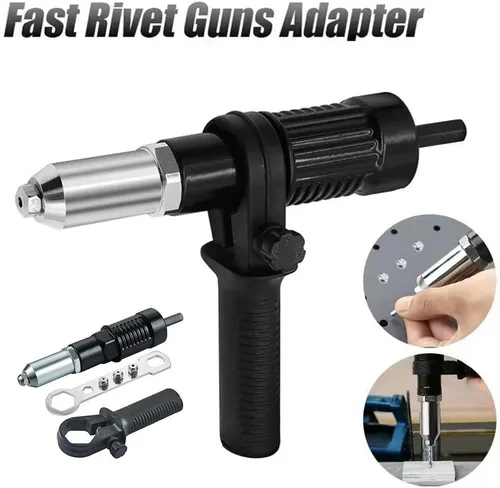 Miniatura 8 de Kit adaptador de pistola remachadora eléctrica profesional, adaptador de pistola remachadora eléctrica de grado profesional 2026 con mango