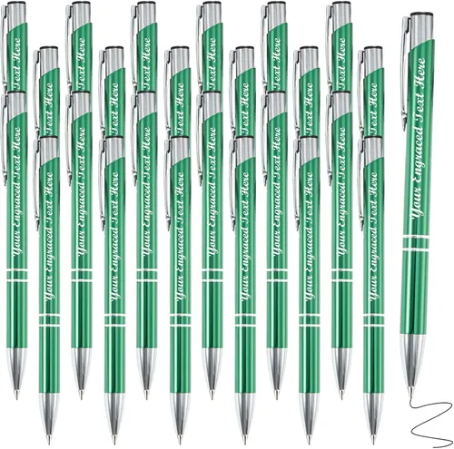 Miniatura 27 de Bolígrafos personalizados a granel con grabado sin nombre, bolígrafo de impresión personalizada, bolígrafo de metal pastel, regalo personalizado