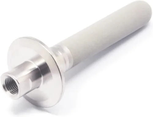 Miniatura 4 de QiiMii Piedra de difusión de tres abrazaderas de acero inoxidable de 1.5 pulgadas, aireación de 2 micrones, carbonatación con entrada de CO2 NPT