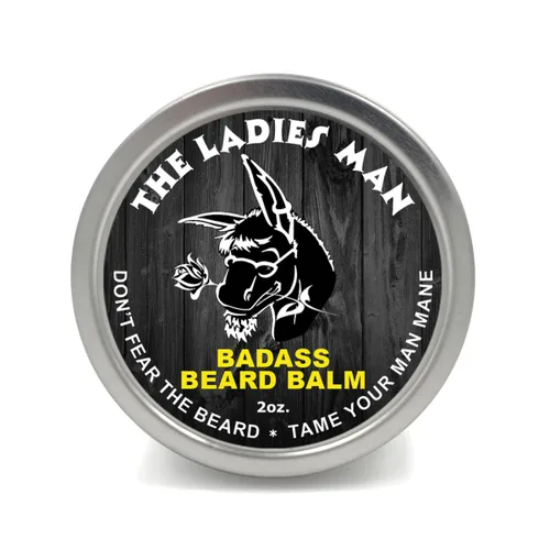Miniatura 4 de Badass Beard Care Bálsamo para barba The Havana Haze, 2 onzas, todos los ingredientes naturales, mantiene la barba y el bigote llenos, suave