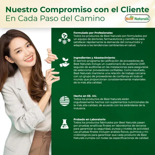 Miniatura 4 de Best Naturals Ácido Alfa Lipoico 200 Mg 120 Cápsulas