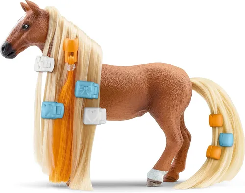 Miniatura 4 de Schleich Horse Club Sofia's Beauties - Juego de belleza de caballo de 18 piezas, figura de caballo Kim y caballo con pelo de peinado cepillable, más