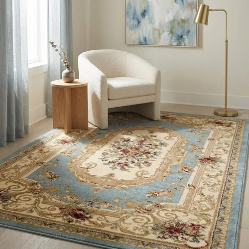 Miniatura 33 de Unique Loom Versailles Collection - Alfombra tradicional clásica con motivo floral, colección Versailles