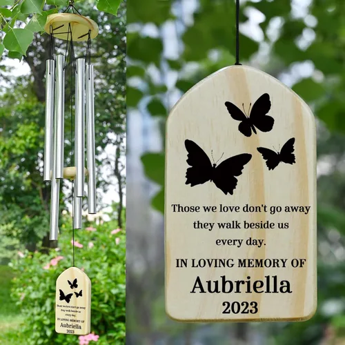 Miniatura 33 de Campanillas de viento conmemorativas para la pérdida de la madre, regalo de condolencias en memoria de mamá