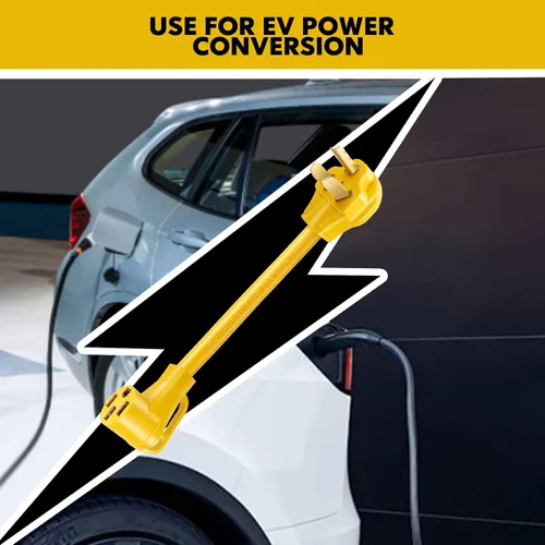 Miniatura 6 de JIUWFOX NEMA 10-30P a 14-50R adaptador de cargador EV para carga de nivel 2 de Tesla.