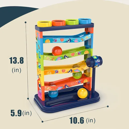 Miniatura 3 de YVV Pound a Ball para niños pequeños y niñas, juguete educativo educativo de aprendizaje, juguetes de actividad, juguete de ejercicio para niños