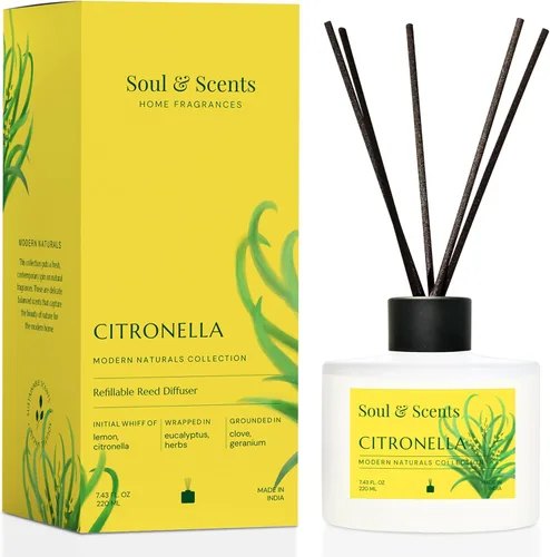 Miniatura 10 de Soul & Scents Juego de difusor de varillas – Blossom Aceite perfumado recargable de 7.43 onzas con 6 varillas de fibra Fragancia y ambientador