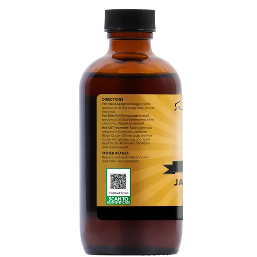 Miniatura 8 de Sunny Isle Aceite de ricino negro de Jamaica 4 oz 100% Natural para el cabello, el cuero cabelludo y el cuidado de la piel
