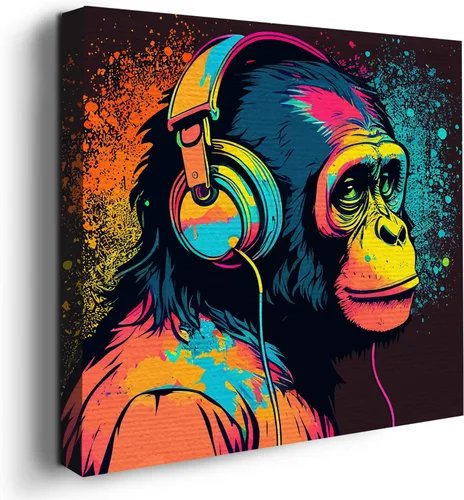 Miniatura 15 de Mavis Print - Lienzo decorativo para pared con diseño de conejo/conejo, 36 x 36 pulgadas, decoración de pared de animales impresos en HD y marco