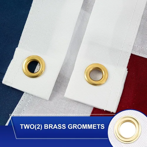 Miniatura 6 de Bandera estadounidense de 10 x 15 pulgadas para exteriores, bandera de Estados Unidos resistente al aire libre, estrellas bordadas de poliéster
