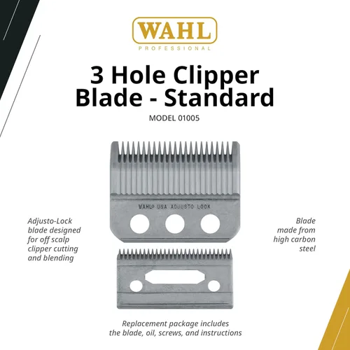 Miniatura 2 de Wahl Professional Adjusto-Lock 1-3 milímetros cuchilla #1005 Ideal para Estilistas y Barberos profesionales – incluye Aceite y tornillos.