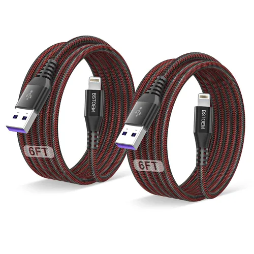 Miniatura 8 de Paquete de 2 cables de carga para iPhone de 3 pies, Lightning para Apple cable de carga de 3 pies para iPhone 14/13/12/11 Pro/X/Xs Max/XR/8