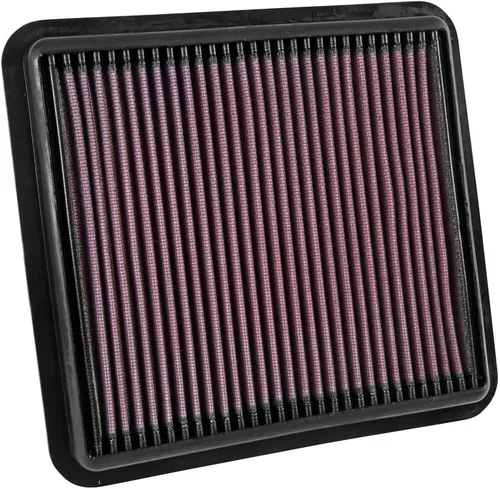 K&N Filtro de aire del motor: reutilizable, limpia cada 75,000 millas, lavable, premium, filtro de aire de repuesto para automóvil: compatible con