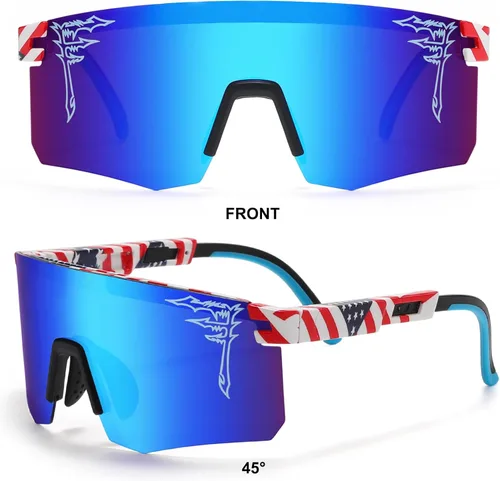 Miniatura 4 de FIXEROS Gafas de sol polarizadas de béisbol de dos tamaños para adultos y jóvenes, niños y niñas, UV400 para hombres y mujeres, gafas deportivas