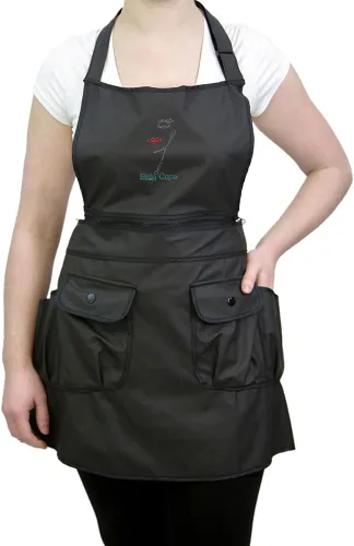 Miniatura 14 de CHARLENE Courtney Convertible Zip Delantal #9044 Frambuesa/Negro