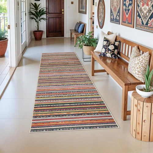 Miniatura 28 de Alfombras de área 9x12 para sala de estar: Alfombra oriental lavable de 108 pies cuadrados para dormitorio - Alfombra de pelo bajo ultra delgada