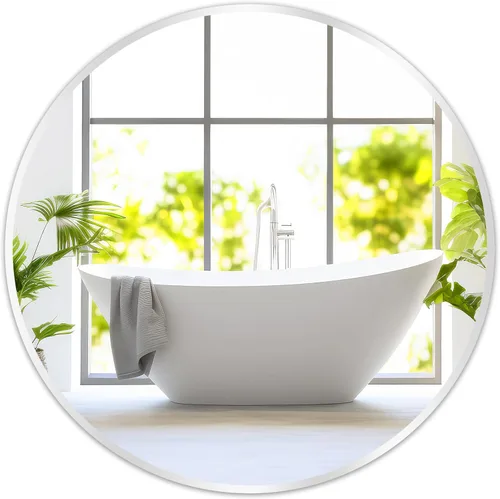 Miniatura 14 de Fabuday Espejo circular negro para pared de 20 pulgadas, espejos redondos para baño, entrada, sala de estar, pasillo, decoración de dormitorio