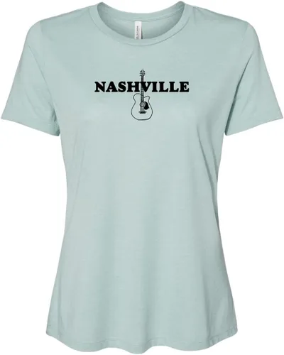 Miniatura 11 de Cute Women's Screen Printed Crew Neck Tee, Shirts With Sayings, Dusty Blue or Olive