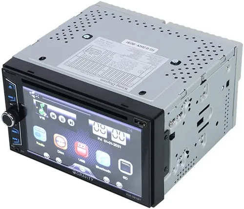 Miniatura 2 de Gravity D910BT - Receptor estéreo de coche de 6.2 pulgadas, 200 vatios, doble DIN 2DIN, pantalla táctil HD con DVD/CD/MP3/FM/USB/SD, compatible